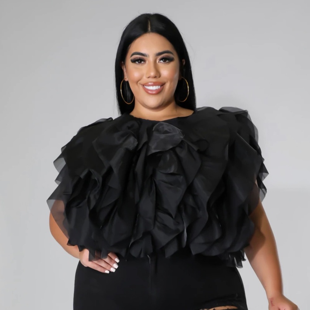 RUFFLE PLUS SIZE TOP